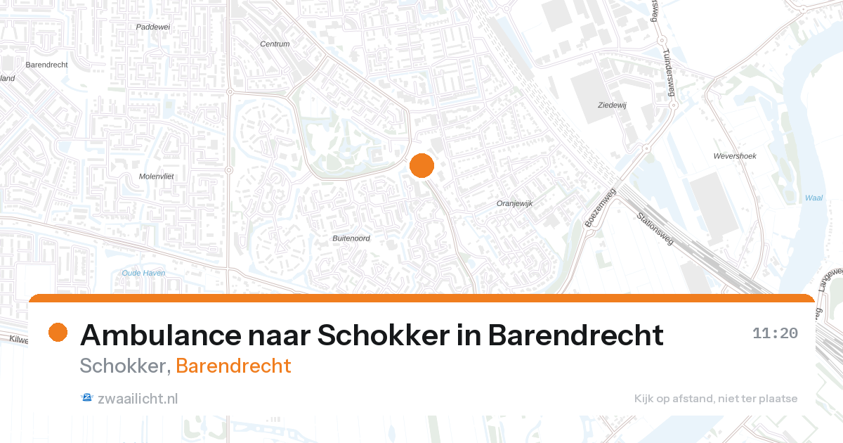 Ambulance naar Schokker in Barendrecht — 20 jul 2026