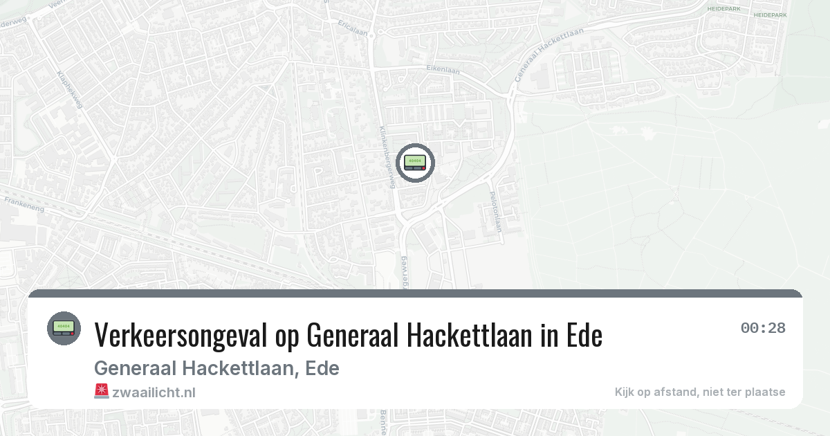 Verkeersongeval op Generaal Hackettlaan in Ede — 29 jan 2026