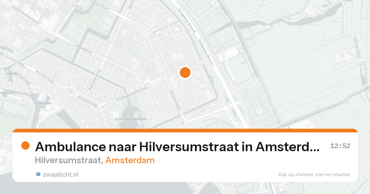 Ambulance naar Hilversumstraat in Amsterdam — 21 aug 2026