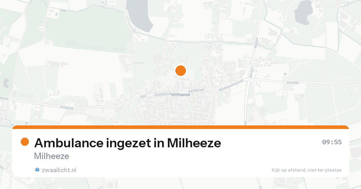 Ambulance ingezet in Milheeze — 8 feb 2026