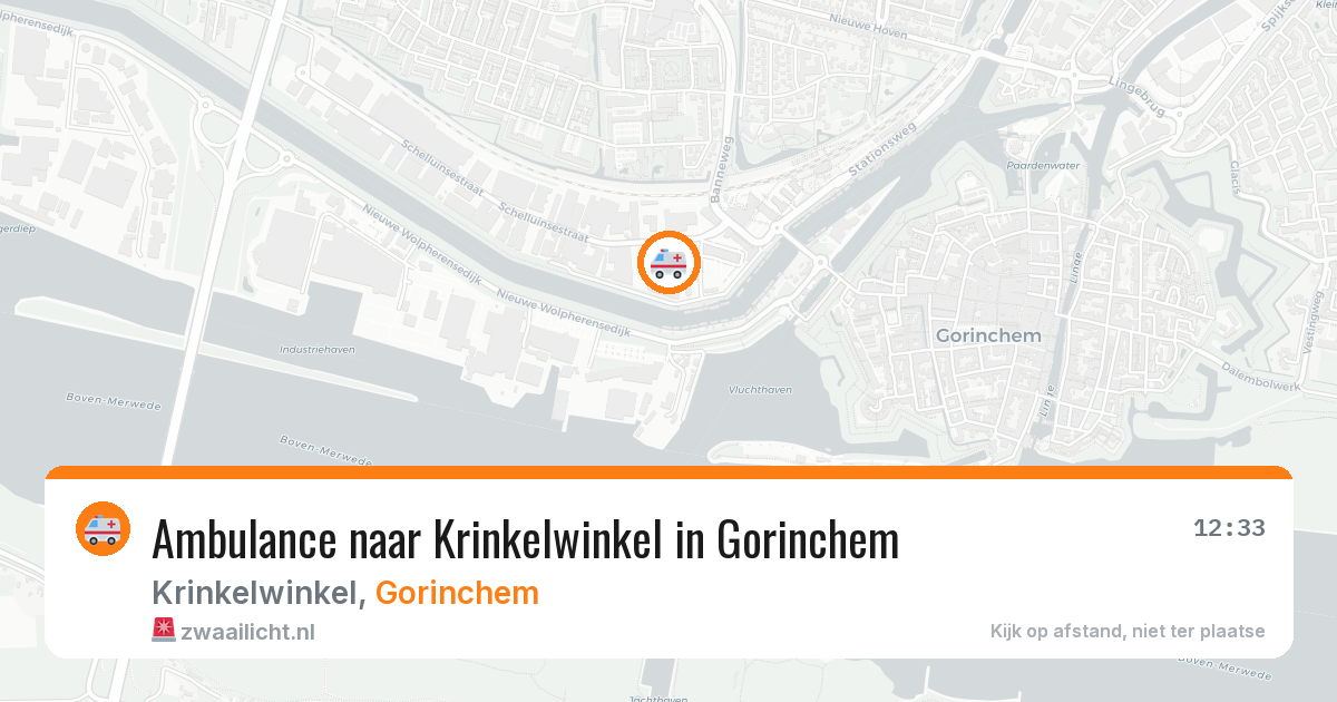 Ambulance naar Krinkelwinkel in Gorinchem — 14 mei 2026