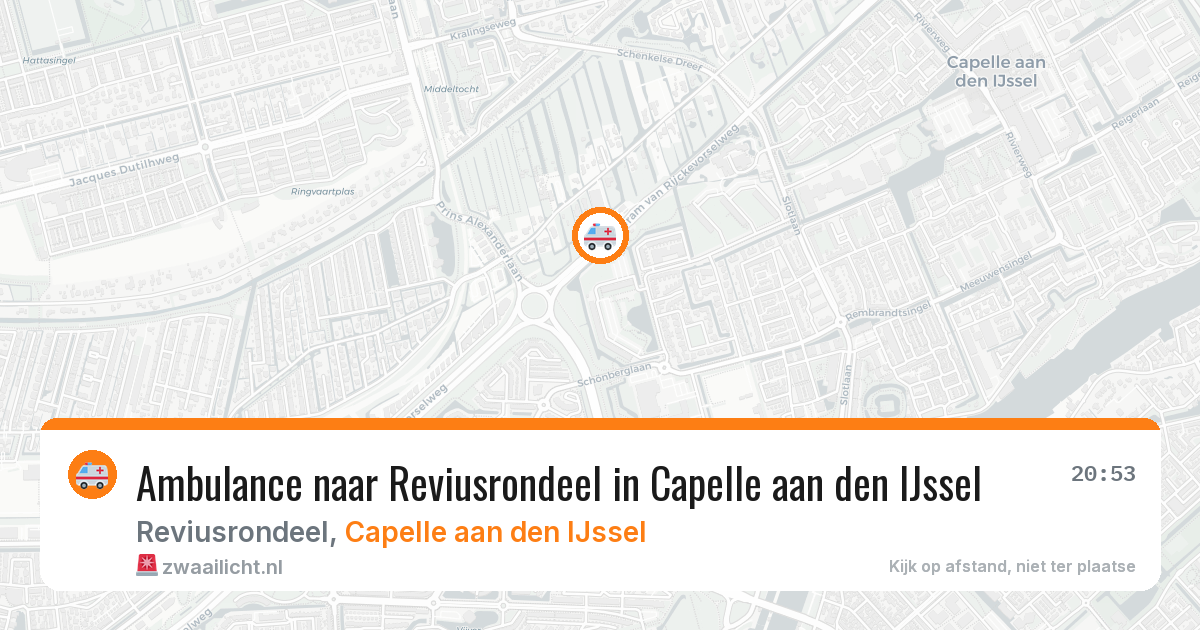 Ambulance naar Reviusrondeel in Capelle aan den IJssel — 5 jul 2026