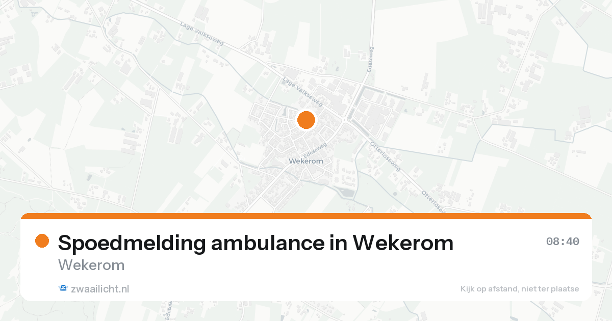 Spoedmelding ambulance in Wekerom — 4 jun 2026