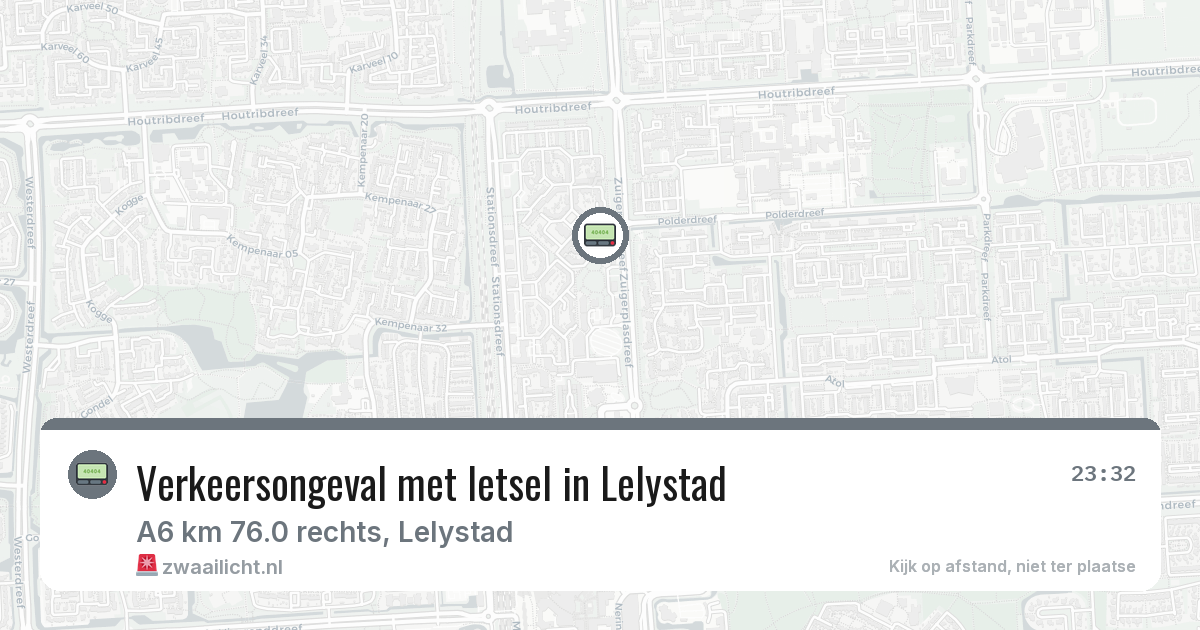 Verkeersongeval met letsel in Lelystad — 3 feb 2026