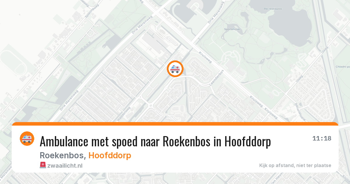 Ambulance met spoed naar Roekenbos in Hoofddorp — 20 jan 2026