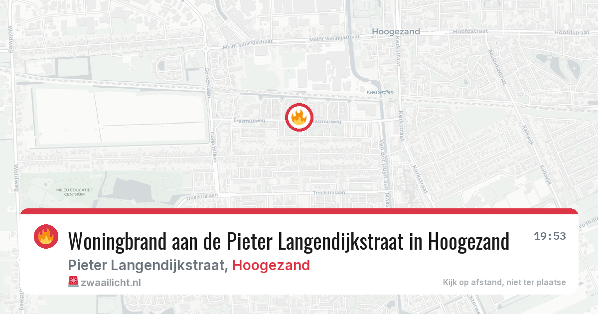 Woningbrand aan de Pieter Langendijkstraat in Hoogezand — 3 apr 2026