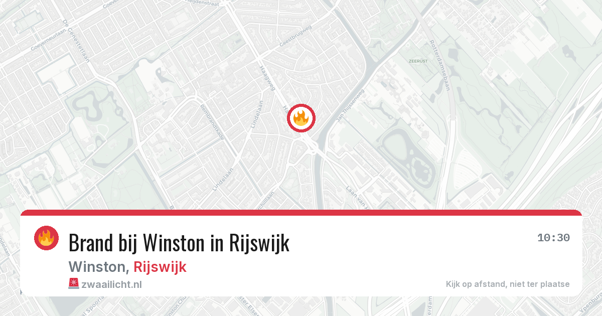 Brand bij Winston in Rijswijk — 28 jun 2026