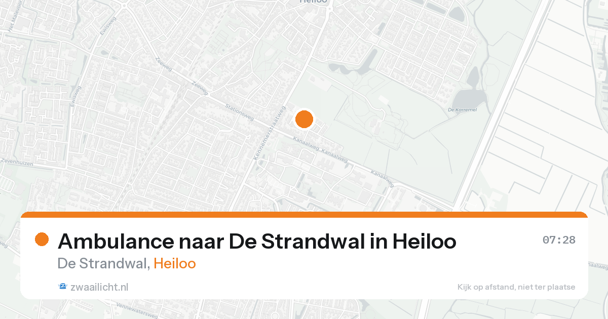 Ambulance naar De Strandwal in Heiloo — 23 aug 2026