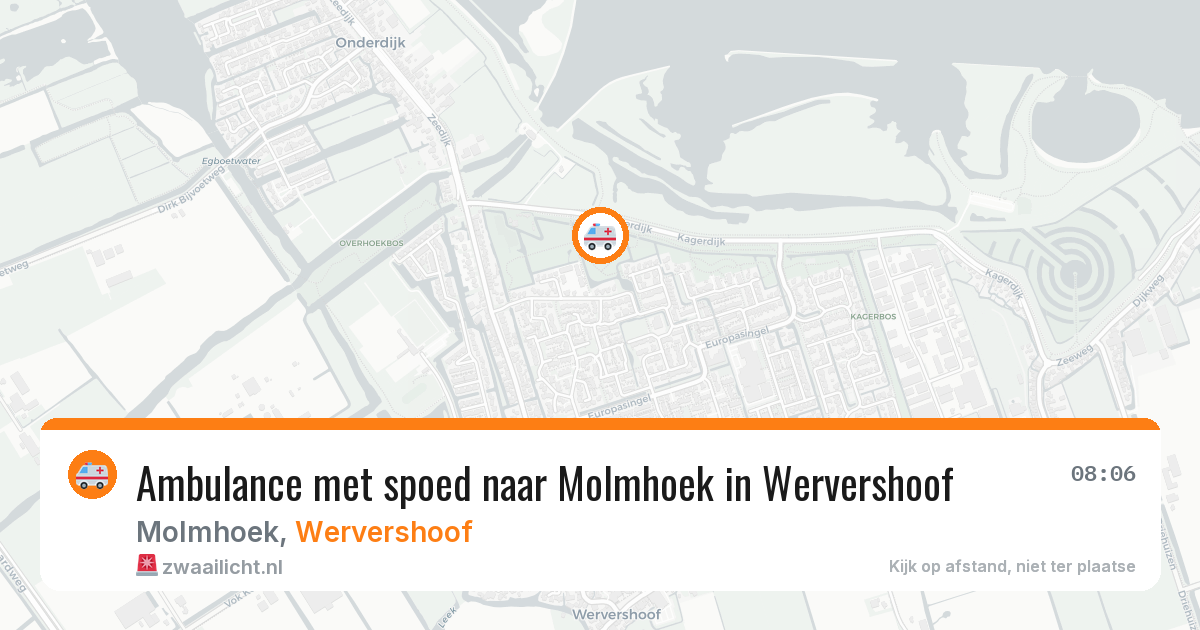 Ambulance met spoed naar Molmhoek in Wervershoof — 6 mei 2026