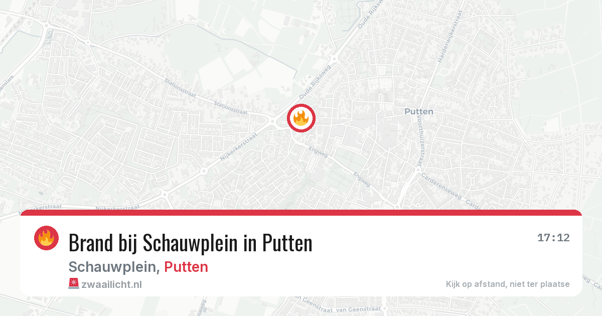 Brand bij Schauwplein in Putten — 28 mei 2026