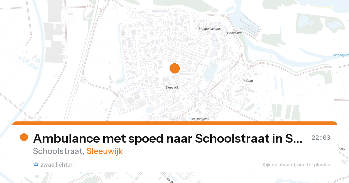 Ambulance met spoed naar Schoolstraat in Sleeuwijk — 31 jan 2026