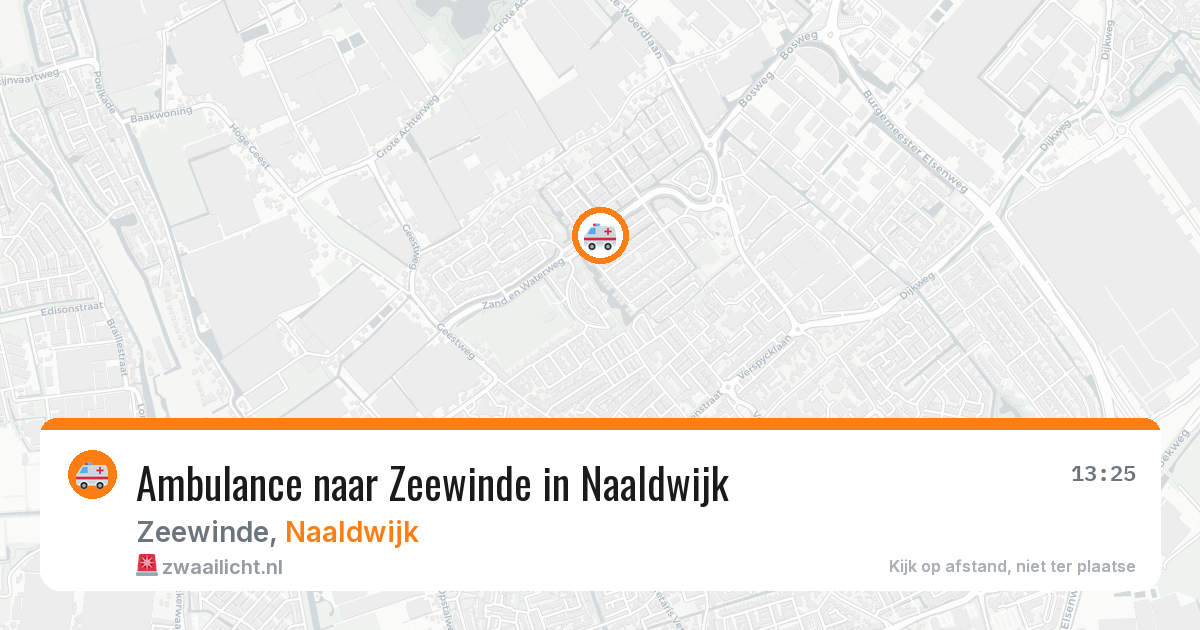 Ambulance naar Zeewinde in Naaldwijk — 22 mei 2026