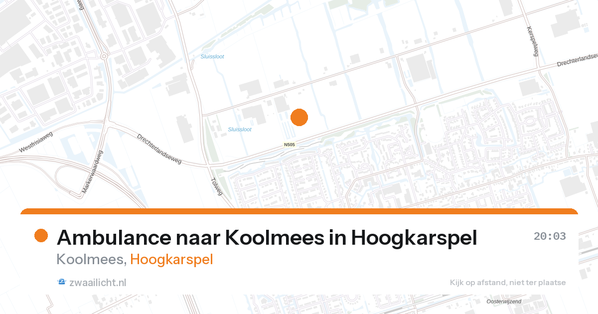 Ambulance naar Koolmees in Hoogkarspel — 14 jun 2026