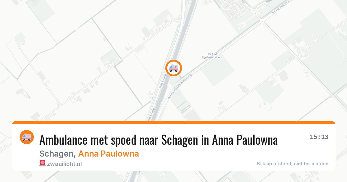 Ambulance met spoed naar Schagen in Anna Paulowna — 11 mei 2026