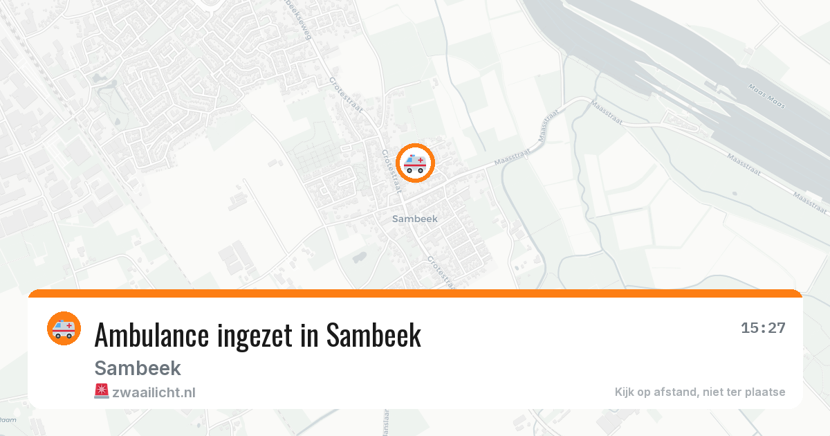 Ambulance ingezet in Sambeek — 30 jul 2026