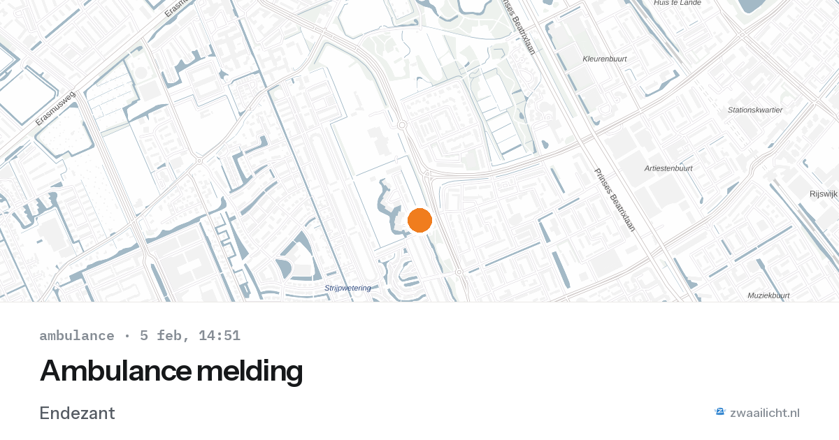 Ambulance melding — 5 feb 2026