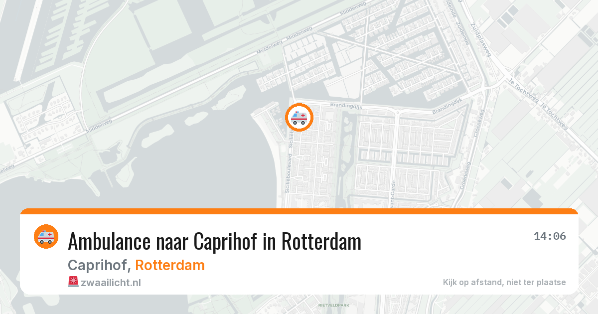 Ambulance naar Caprihof in Rotterdam — 26 jun 2026