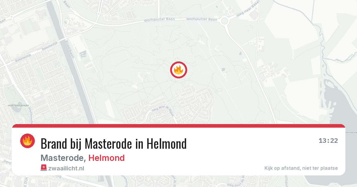 Brand bij Masterode in Helmond — 22 mrt 2026