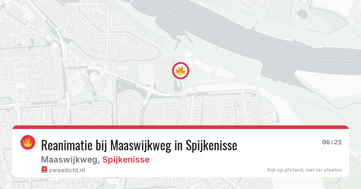 Reanimatie bij Maaswijkweg in Spijkenisse — 25 apr 2026