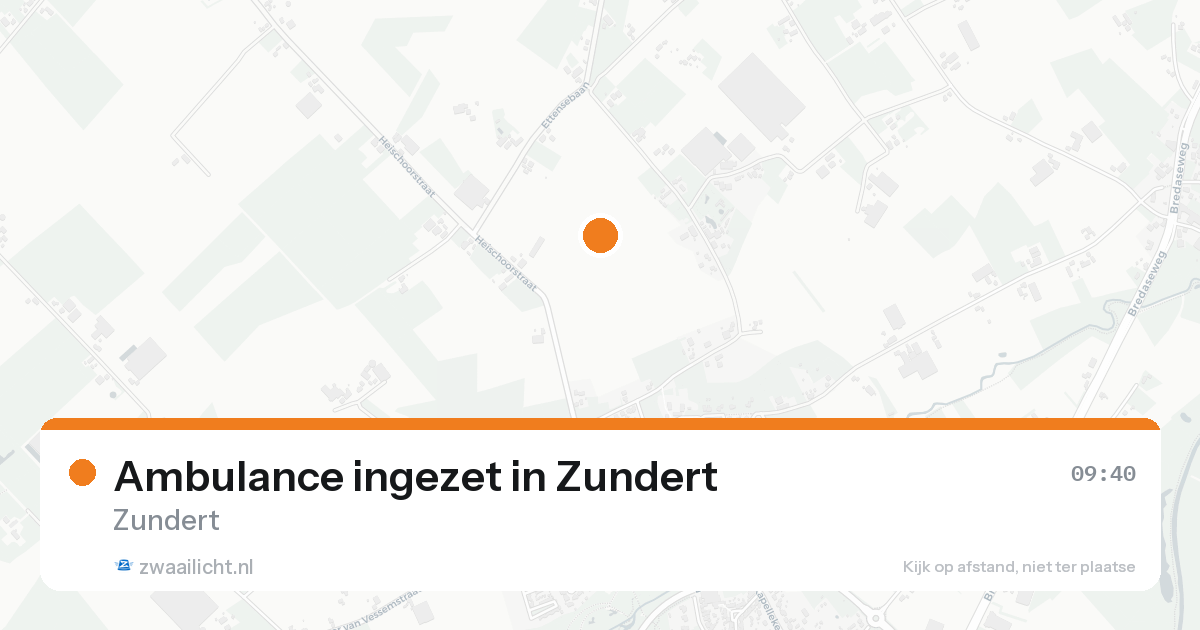 Ambulance ingezet in Zundert — 7 feb 2026