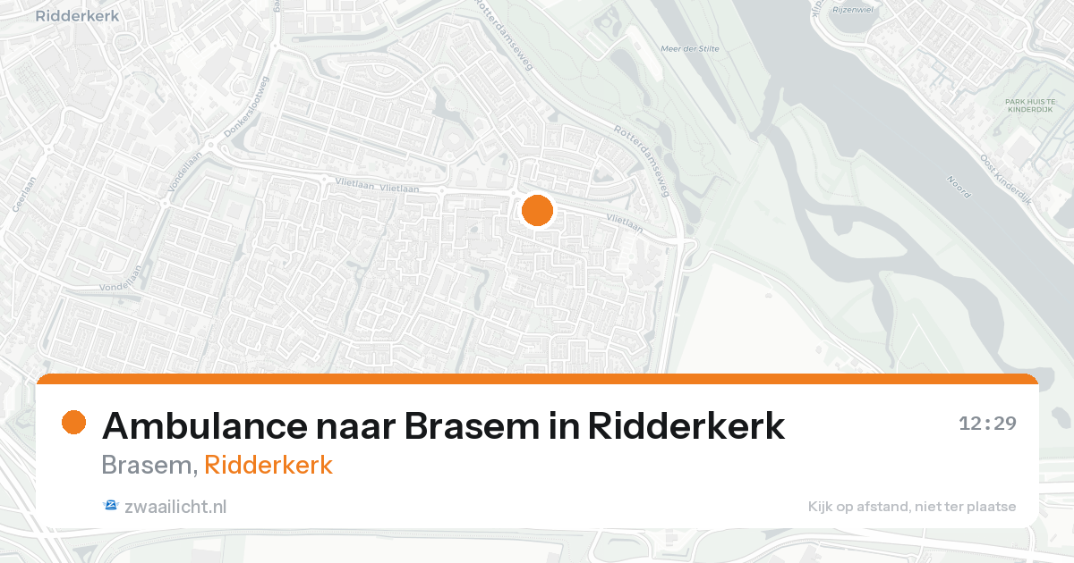 Ambulance naar Brasem in Ridderkerk — 24 aug 2026