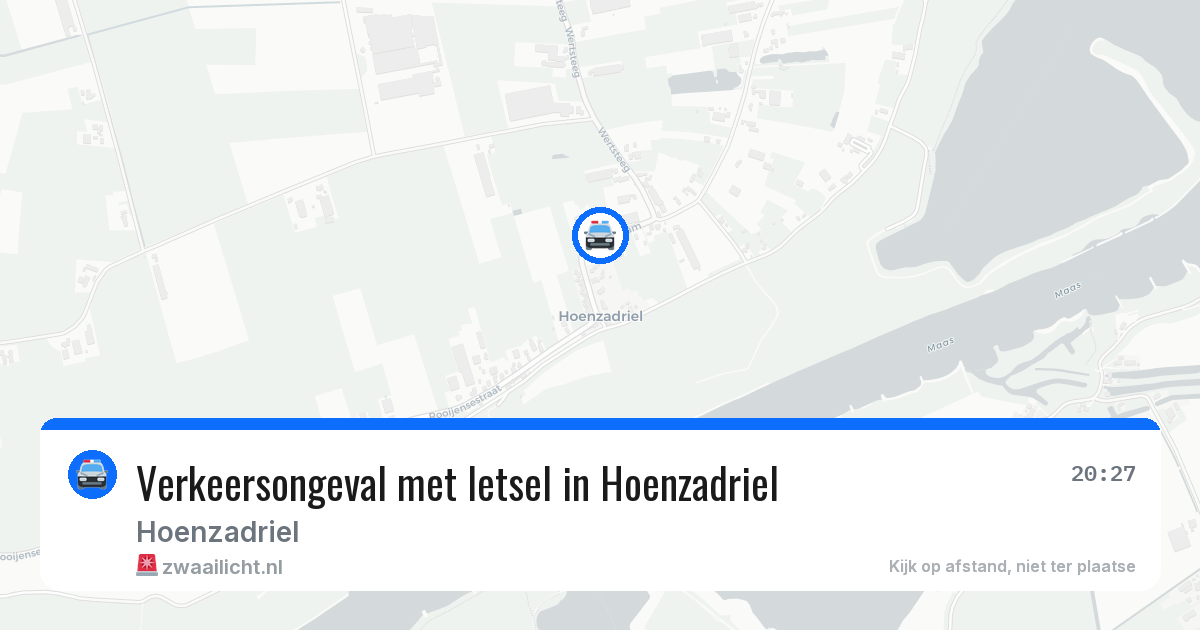 Verkeersongeval met letsel in Hoenzadriel — 28 jun 2026