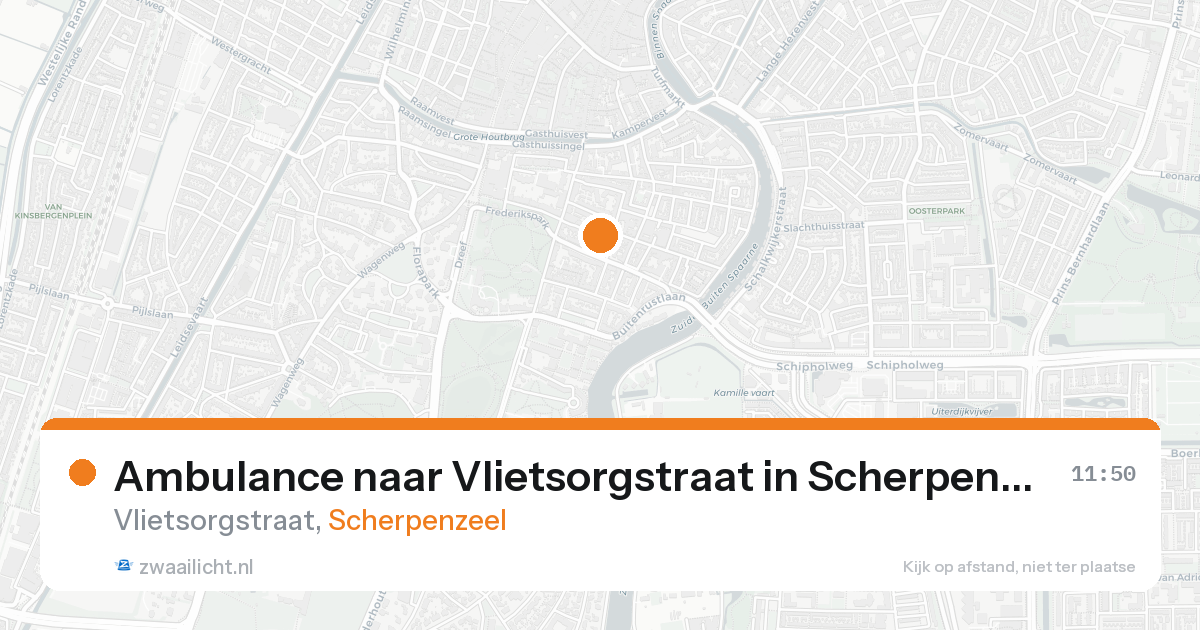 Ambulance naar Vlietsorgstraat in Scherpenzeel — 24 aug 2026