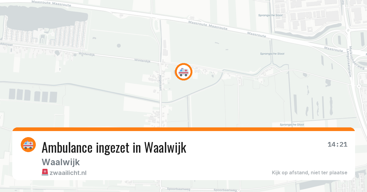 Ambulance ingezet in Waalwijk — 25 jun 2026