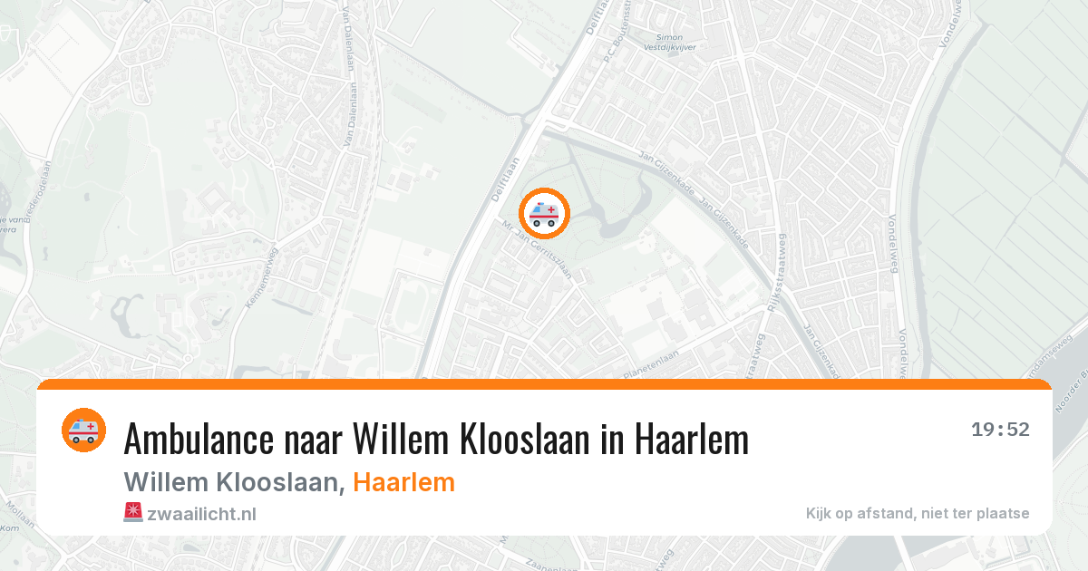 Ambulance naar Willem Klooslaan in Haarlem — 6 jul 2026