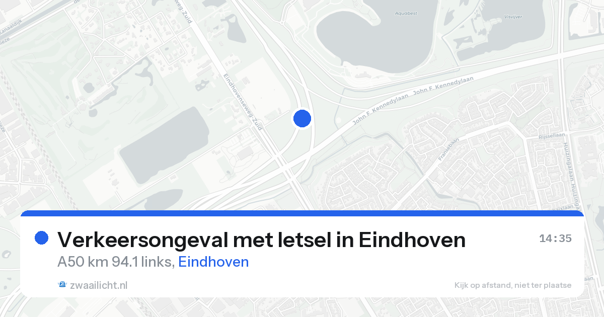 Verkeersongeval met letsel in Eindhoven — 14 aug 2026