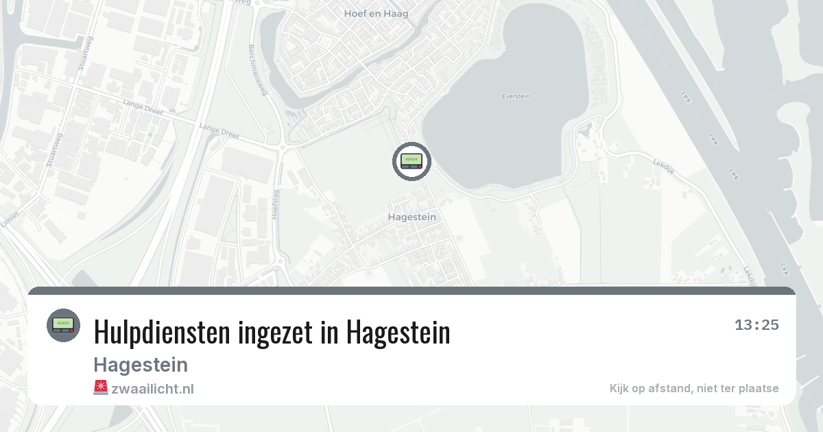 Hulpdiensten ingezet in Hagestein — 3 apr 2026 | 🚨 Zwaailicht.nl
