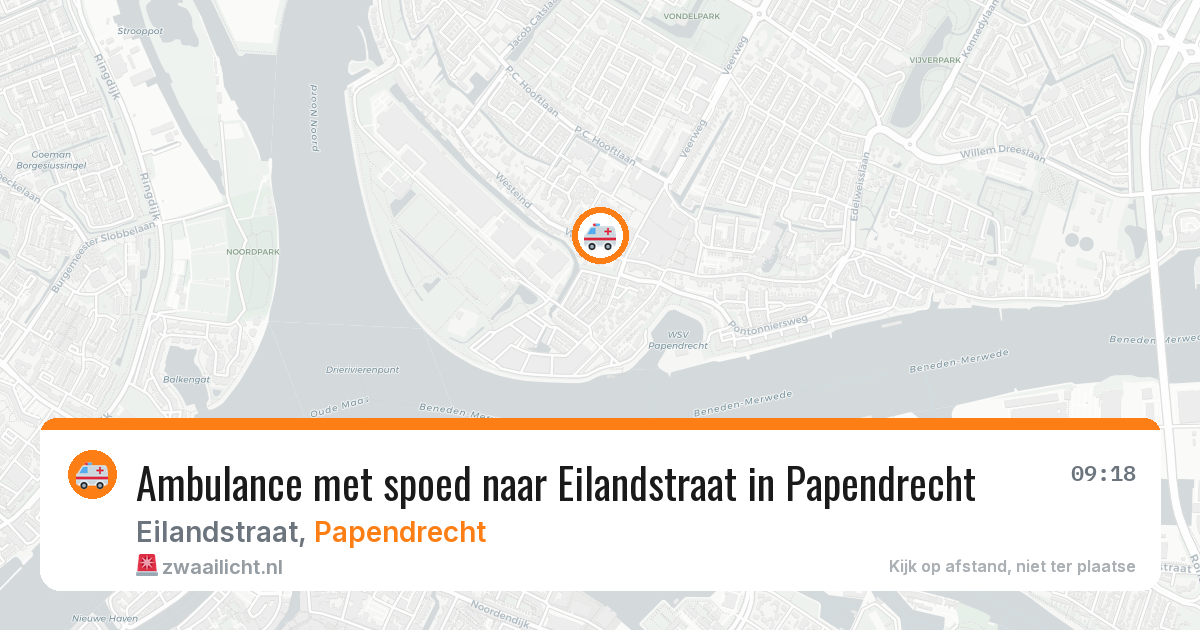 Ambulance met spoed naar Eilandstraat in Papendrecht — 3 feb 2026