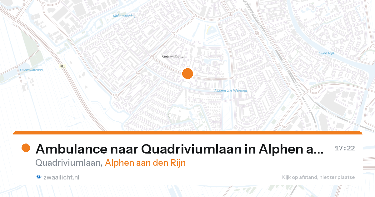 Ambulance naar Quadriviumlaan in Alphen aan den Rijn — 20 apr 2026