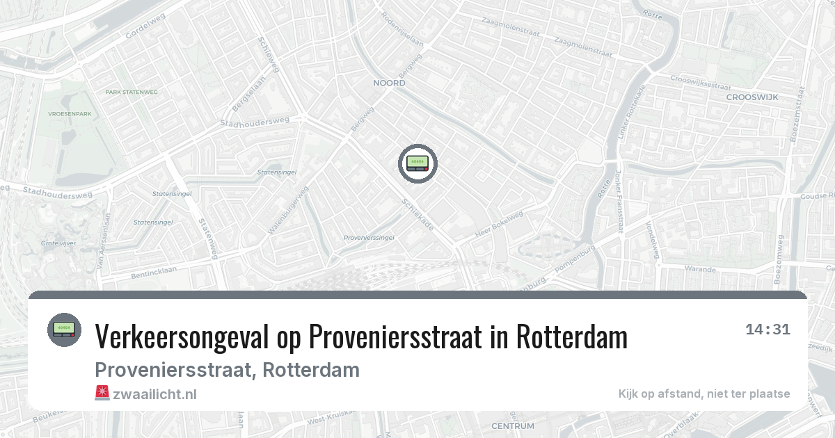 Verkeersongeval op Proveniersstraat in Rotterdam — 4 mrt 2026