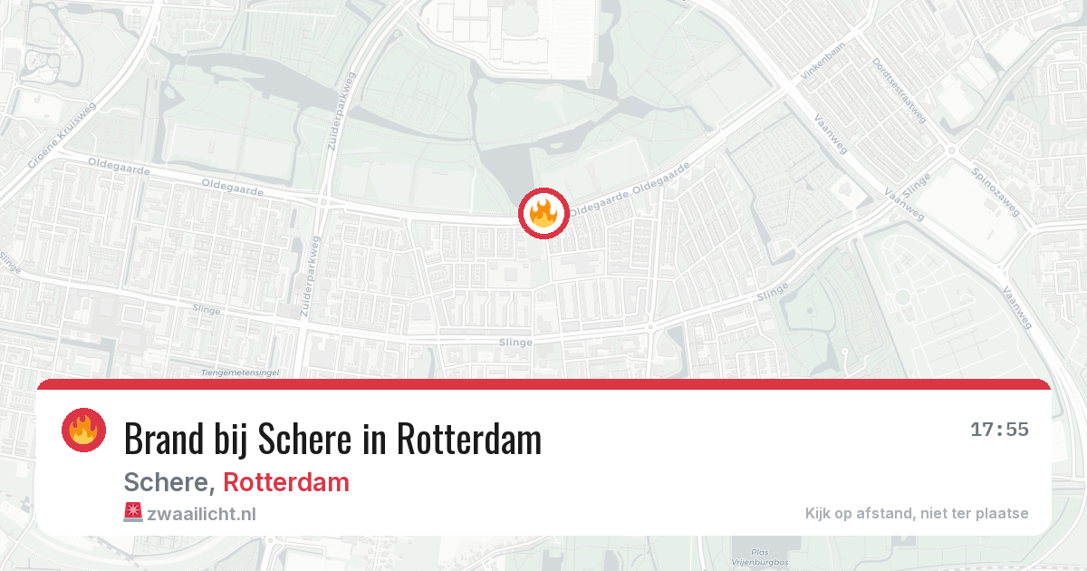 Brand bij Schere in Rotterdam — 18 jul 2026