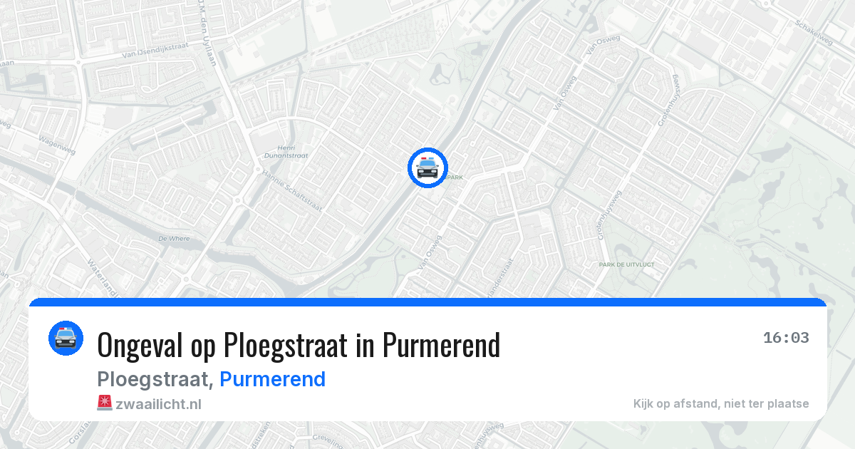 Ongeval op Ploegstraat in Purmerend — 18 jun 2026