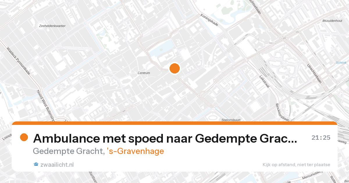 Ambulance met spoed naar Gedempte Gracht in 's-Gravenhage — 28 aug 2026