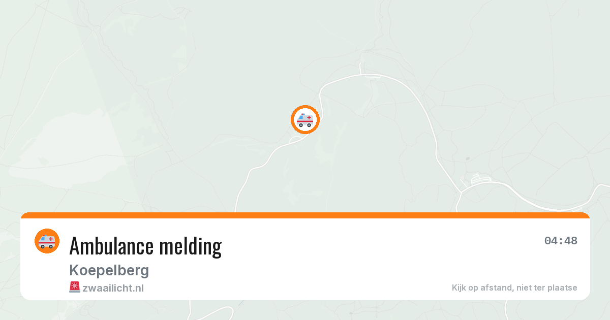 Ambulance melding — 9 feb 2026