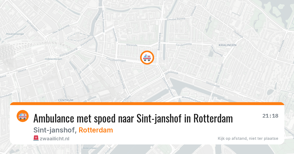 Ambulance met spoed naar Sint-janshof in Rotterdam — 16 mei 2026