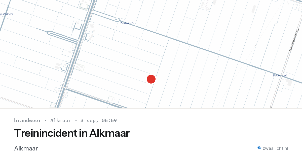 Treinincident in Alkmaar — 3 sep 2026