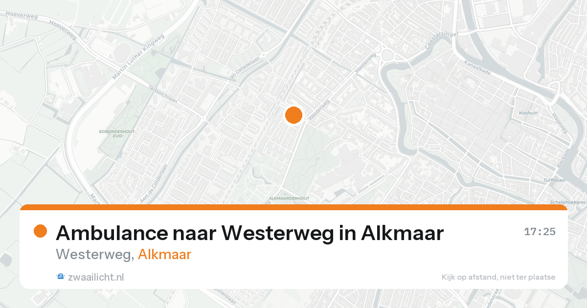Ambulance naar Westerweg in Alkmaar — 26 mei 2026