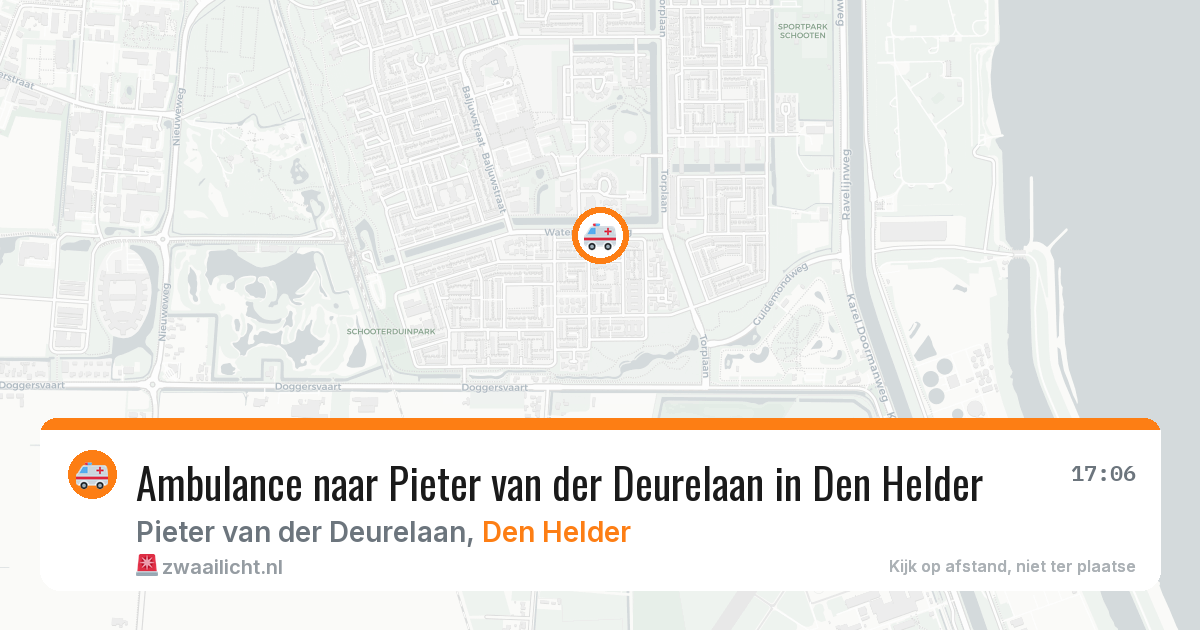 Ambulance naar Pieter van der Deurelaan in Den Helder — 7 mei 2026