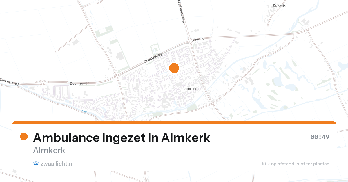 Ambulance ingezet in Almkerk — 30 jun 2026