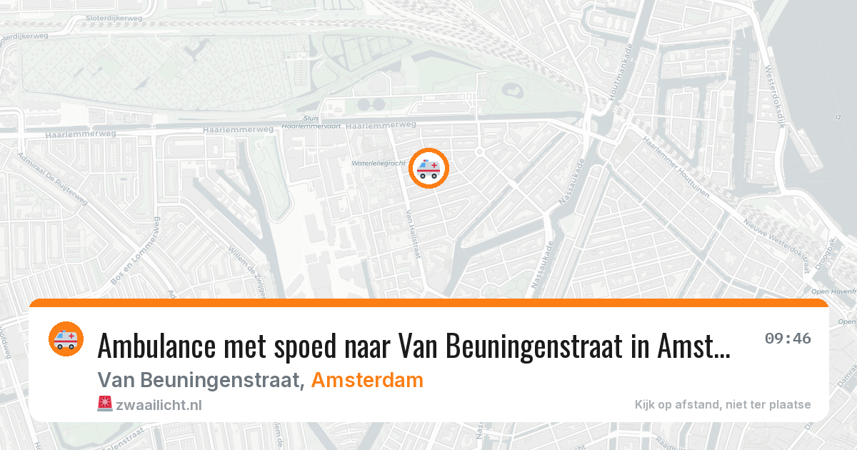 Ambulance met spoed naar Van Beuningenstraat in Amsterdam — 29 jan 2026