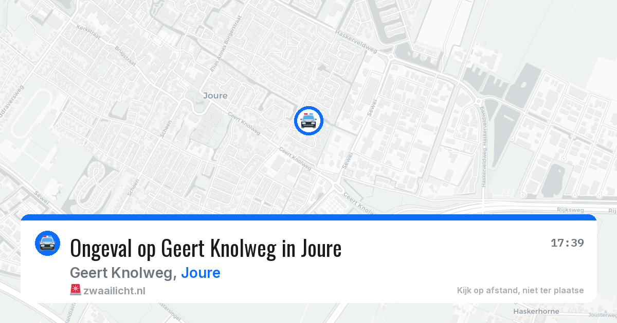 Ongeval op Geert Knolweg in Joure — 7 aug 2026