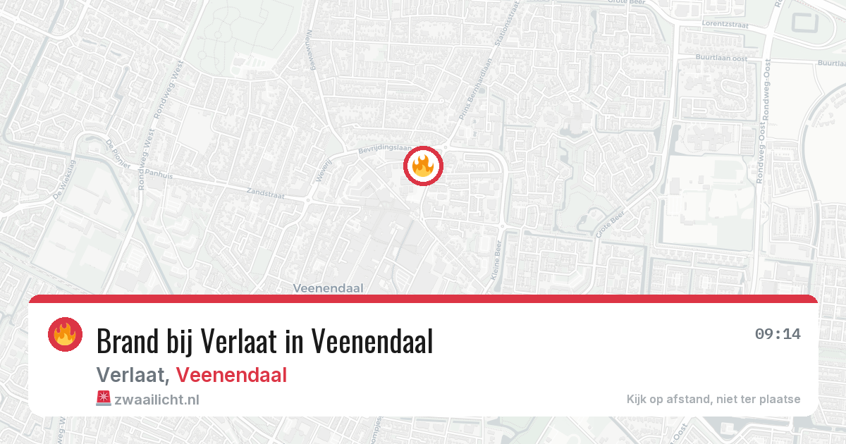 Brand bij Verlaat in Veenendaal — 11 mei 2026