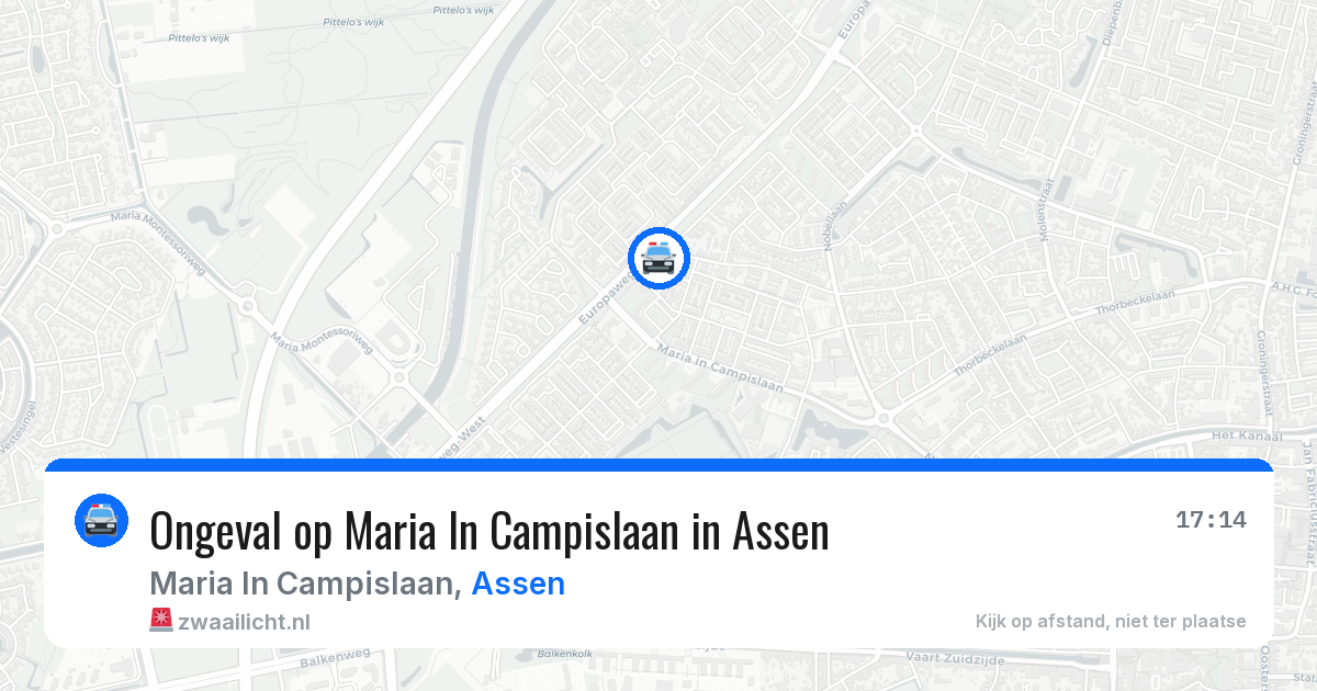 Ongeval op Maria In Campislaan in Assen — 4 mei 2026