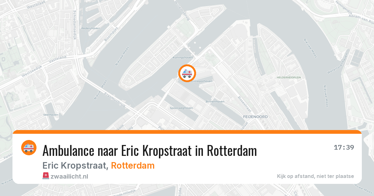 Ambulance naar Eric Kropstraat in Rotterdam — 9 aug 2026