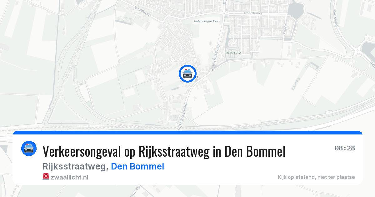 Verkeersongeval op Rijksstraatweg in Den Bommel — 13 mrt 2026