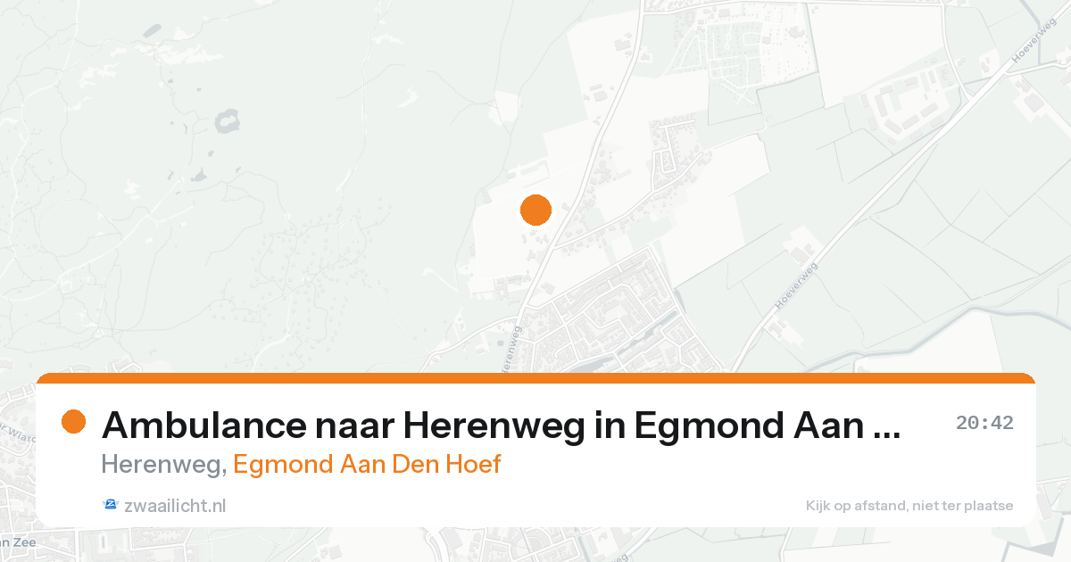 Ambulance naar Herenweg in Egmond Aan Den Hoef — 19 aug 2026